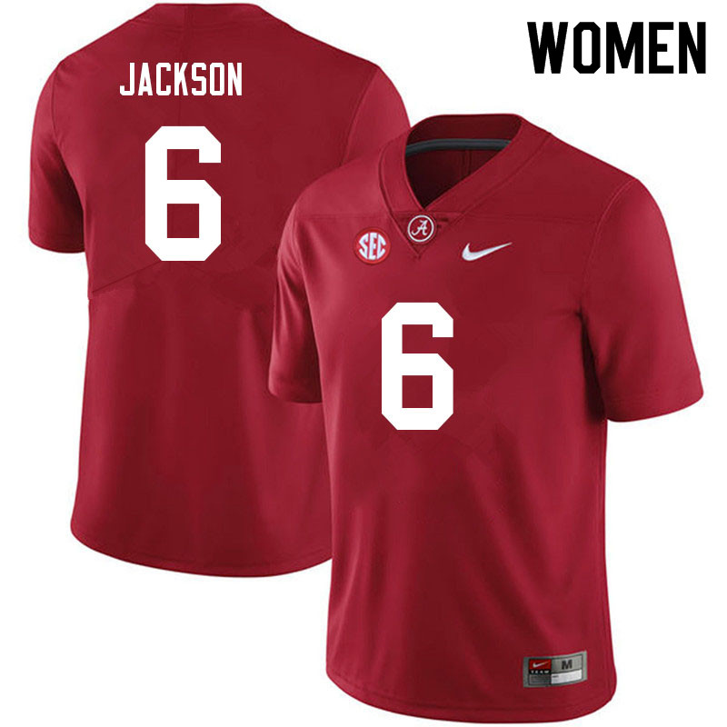 Women #6 Khyree Jackson Alabama Crimson Tide College Football Jerseys Sale-Crimson
